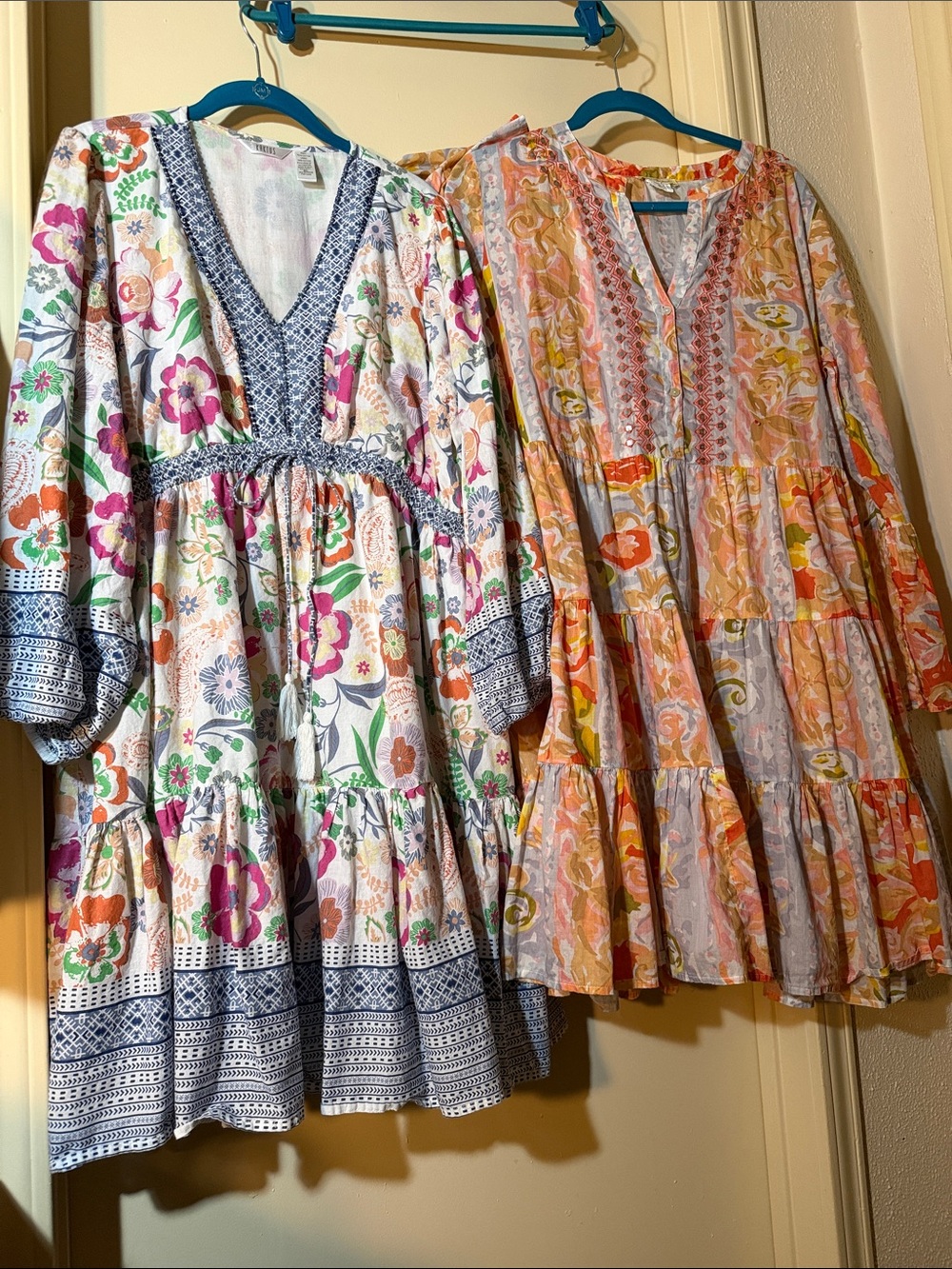 Pair - Dresses - India Cotton - KAKTUS & Sweet Magnolia - Size XL